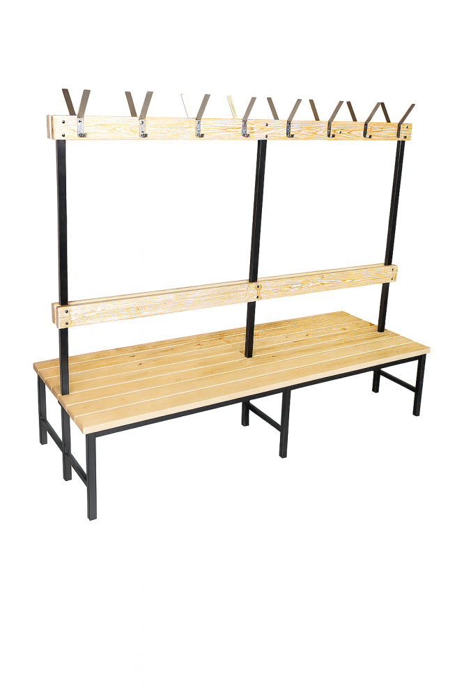 kaksipuoleinen pukuhuonepenkki